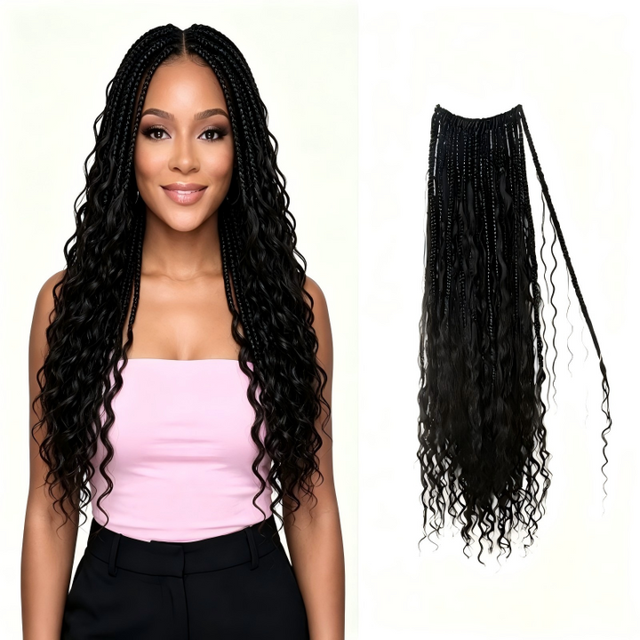 Deep Wave Crochet Boho Box Braids