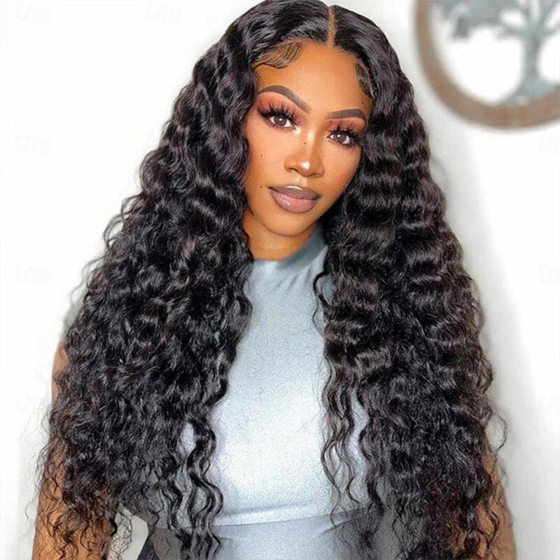 Deep Wave Glueless U Part Wig