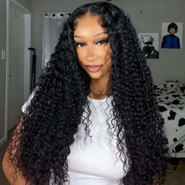Deep Wave Glueless V Part Wig