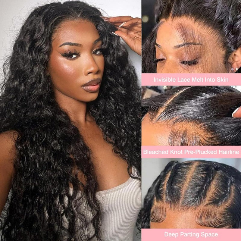 Deep Wave HD Lace 13x6 Full Frontal Wig
