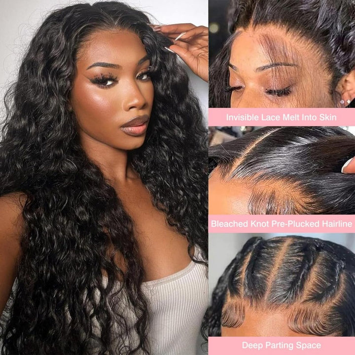 Deep Wave HD Lace 13x6 Full Frontal Wig