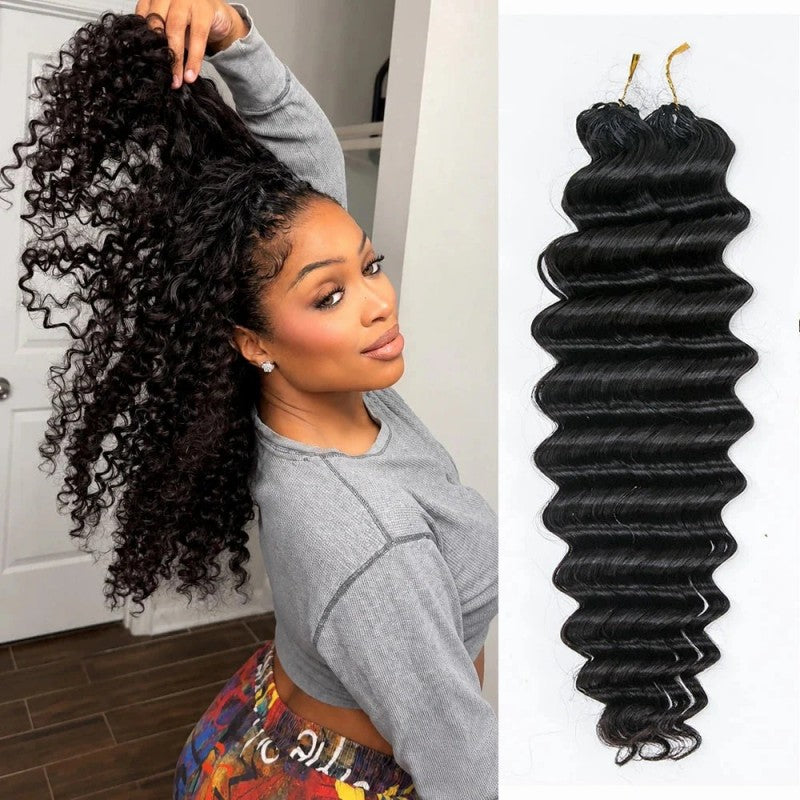 Deep Wave Human Crochet Hair
