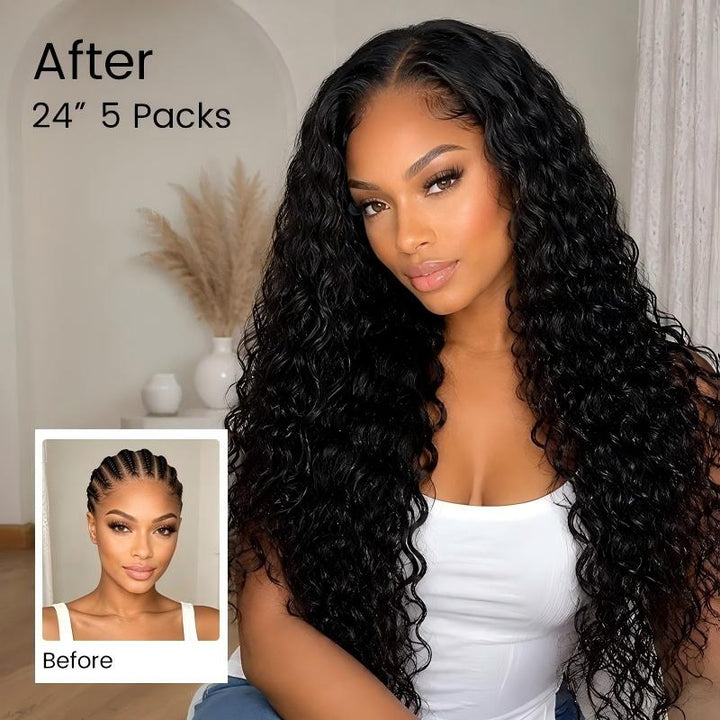 Deep Wave Human Crochet Hair