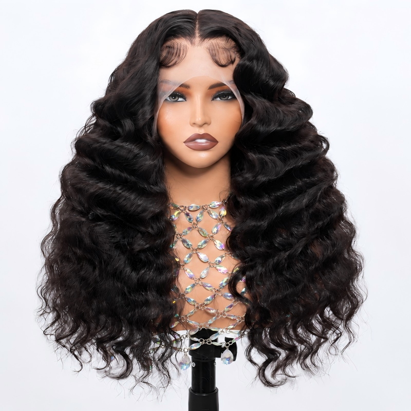 Full Lace Wig Transparent Lace Loose Wave