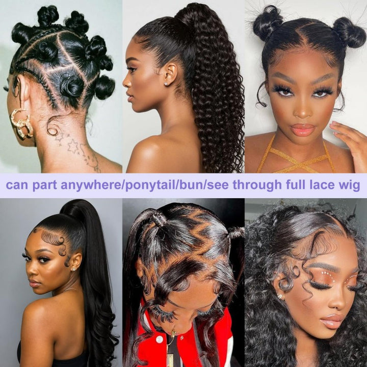Full Lace Wig Transparent Lace Loose Wave