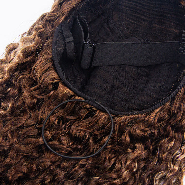 HC Wig 4/27 Burmese Curly Half Wig Crochet Braid Hair