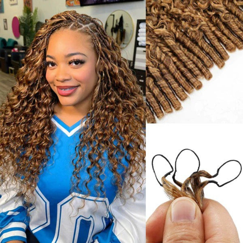 Highlight #4/27 Burmese Curly Human Crochet Hair
