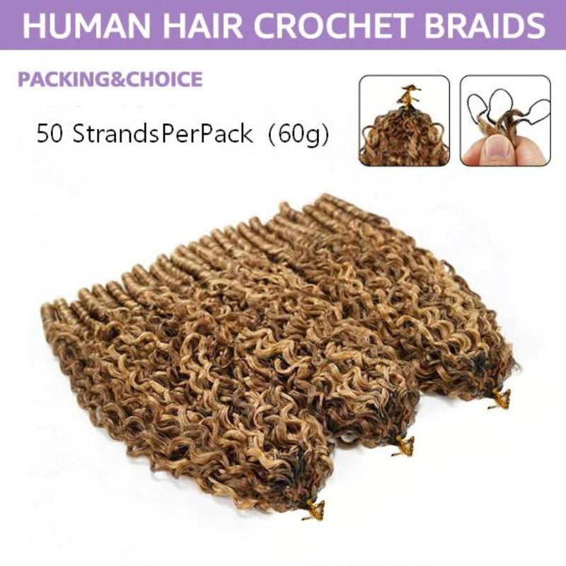 Highlight #4/27 Burmese Curly Human Crochet Hair
