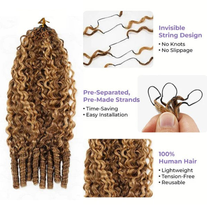 Highlight #4/27 Burmese Curly Human Crochet Hair