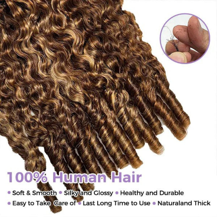 Highlight #4/27 Burmese Curly Human Crochet Hair