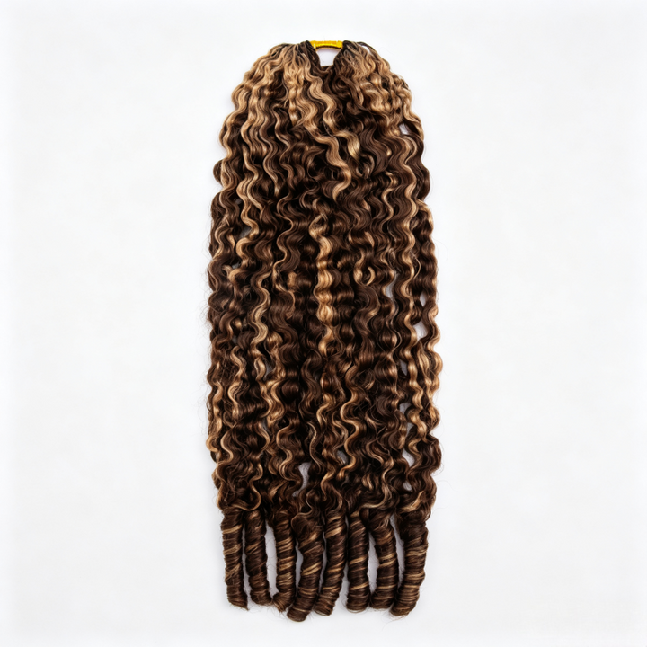 Highlight #4/27 Burmese Curly Human Crochet Hair