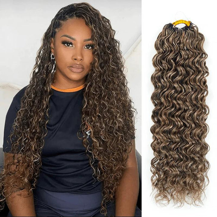 Highlight #4/27 Water Wave Human Crochet Hair