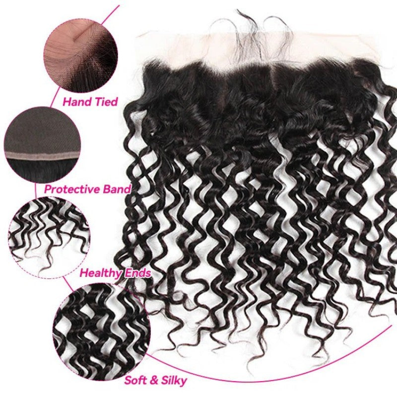 KRN 13X6 Invisible HD Lace Frontal Water Wave