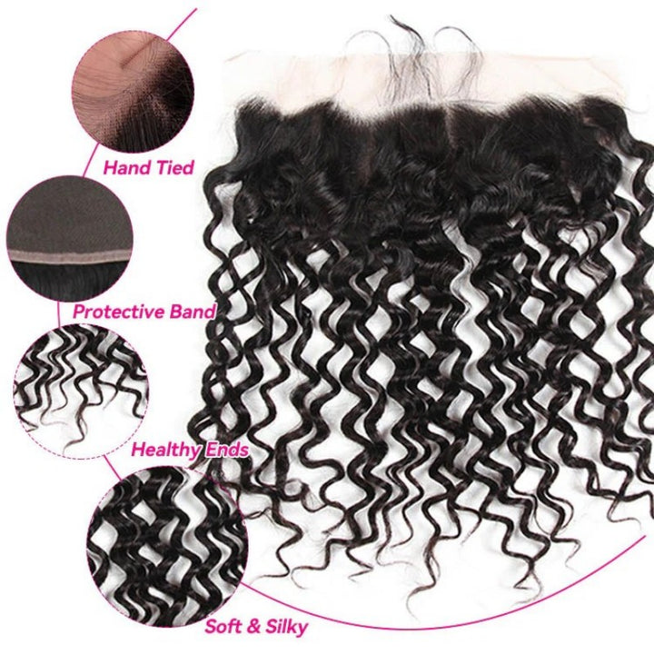 KRN 13X6 Invisible HD Lace Frontal Water Wave
