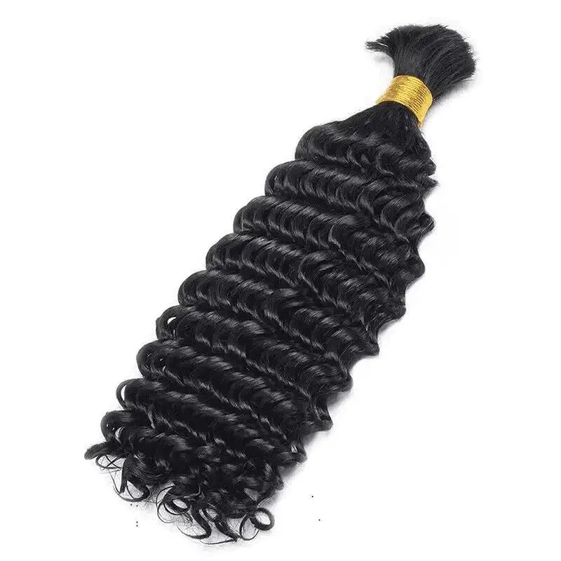 KRN 1B Deep Wave Bulk Human Hair For Braiding