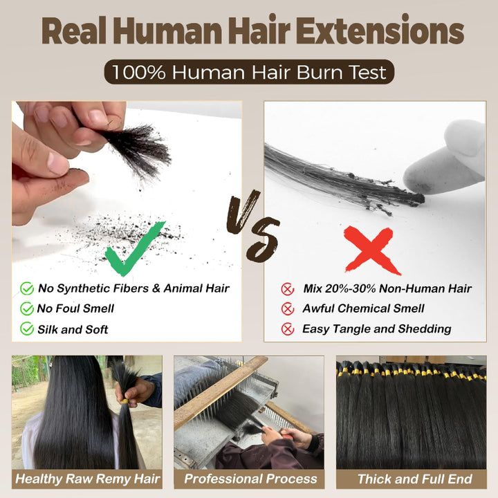 KRN #30 Auburn Deep Curly Human Feather Crochet Hair