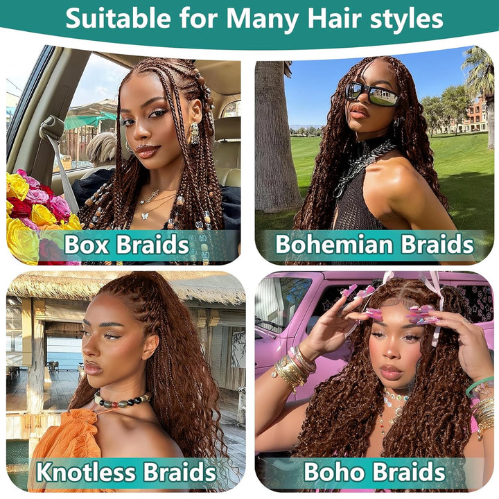 KRN #30 Auburn Deep Wave Human Hair For Braiding
