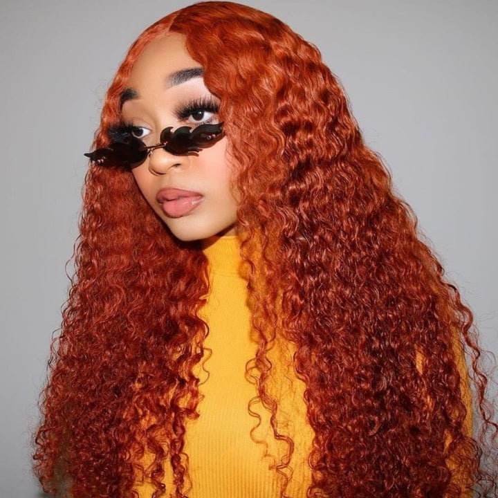 KRN #350 Ginger Deep Curly Bulk Human Hair For Braiding