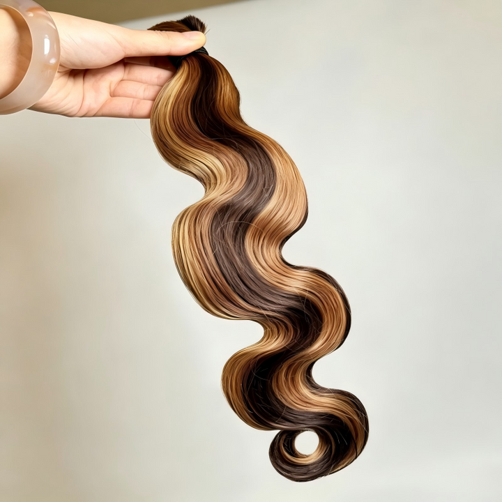#4A/27/30 Piano Color Body Wave Bulk Hair For Braiding