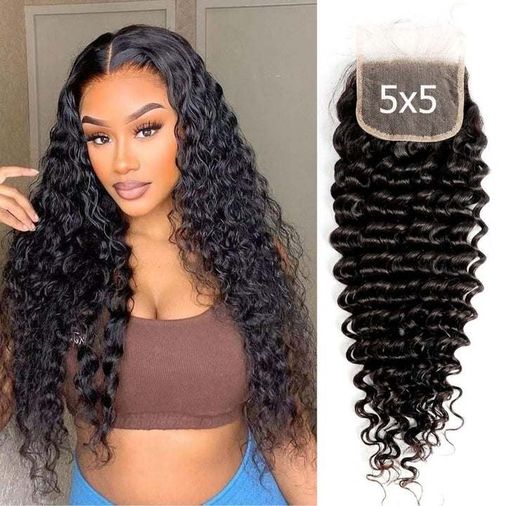 KRN 5X5 Invisible HD Lace Closure Deep Wave