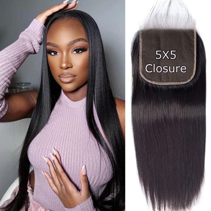 5X5 Invisible HD Lace Closure Straight