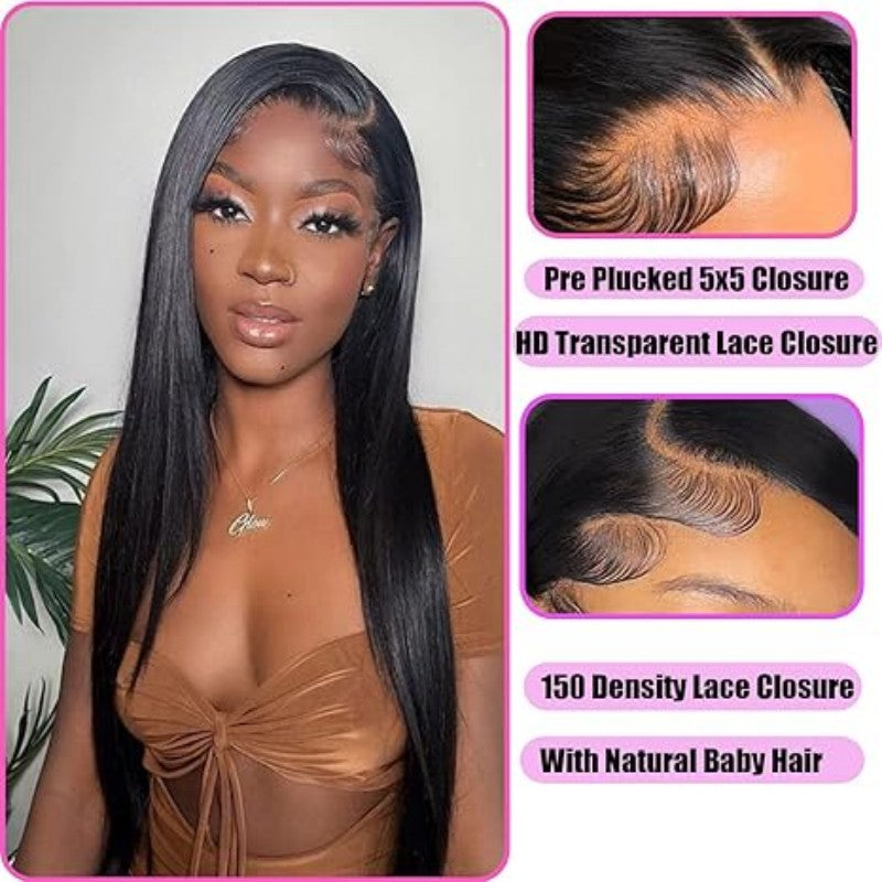5X5 Invisible HD Lace Closure Straight