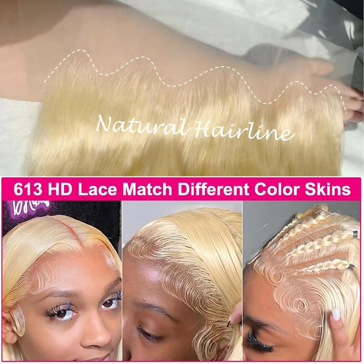 613 13X4 Invisible HD Lace Frontal Body Wave