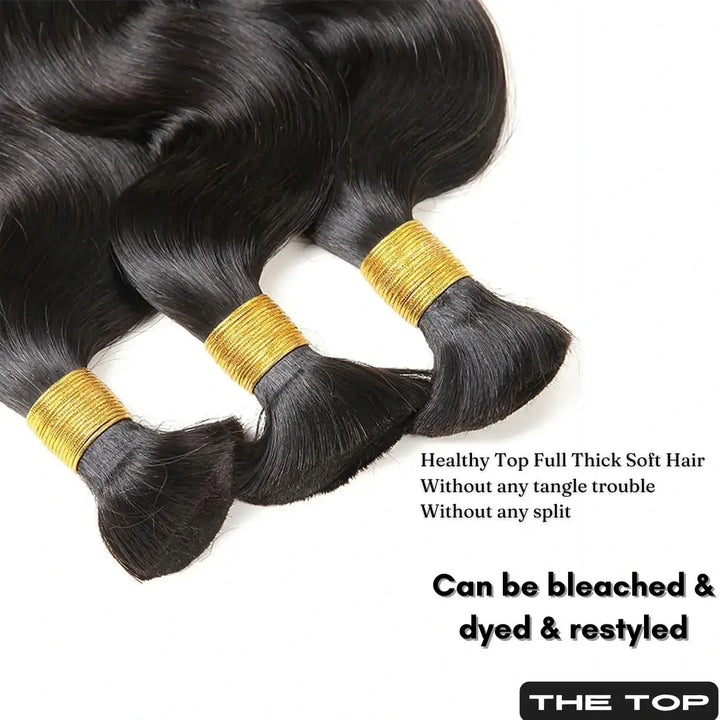 Body Wave Bulk Human Hair For Braiding
