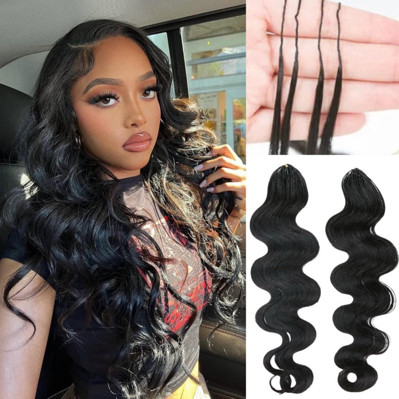 KRN Body Wave Human Feather Crochet Hair