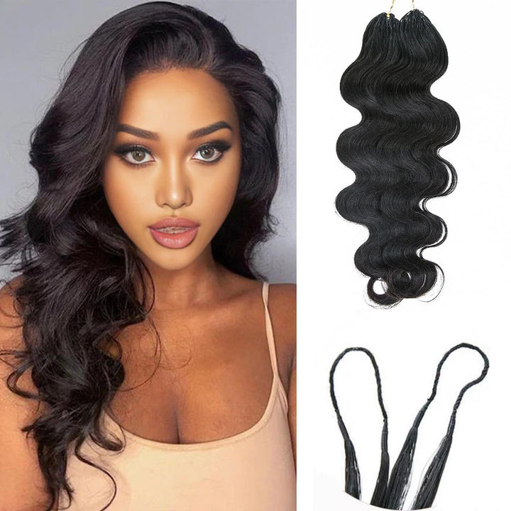 KRN Body Wave Human Feather Crochet Hair