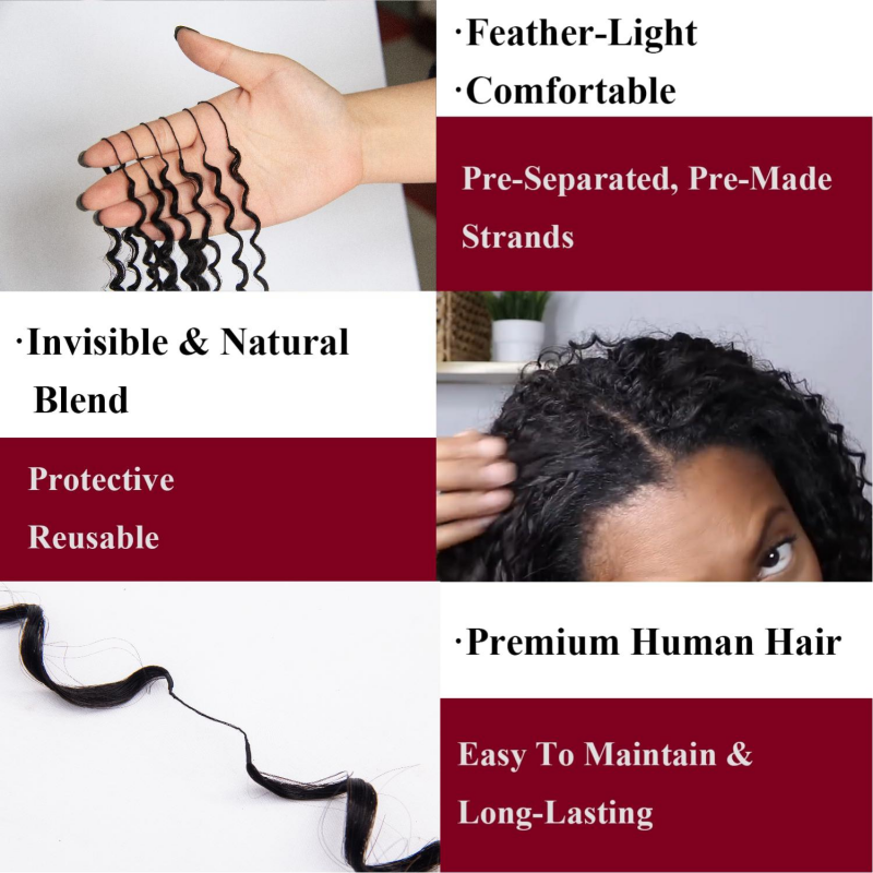 KRN Body Wave Human Feather Crochet Hair