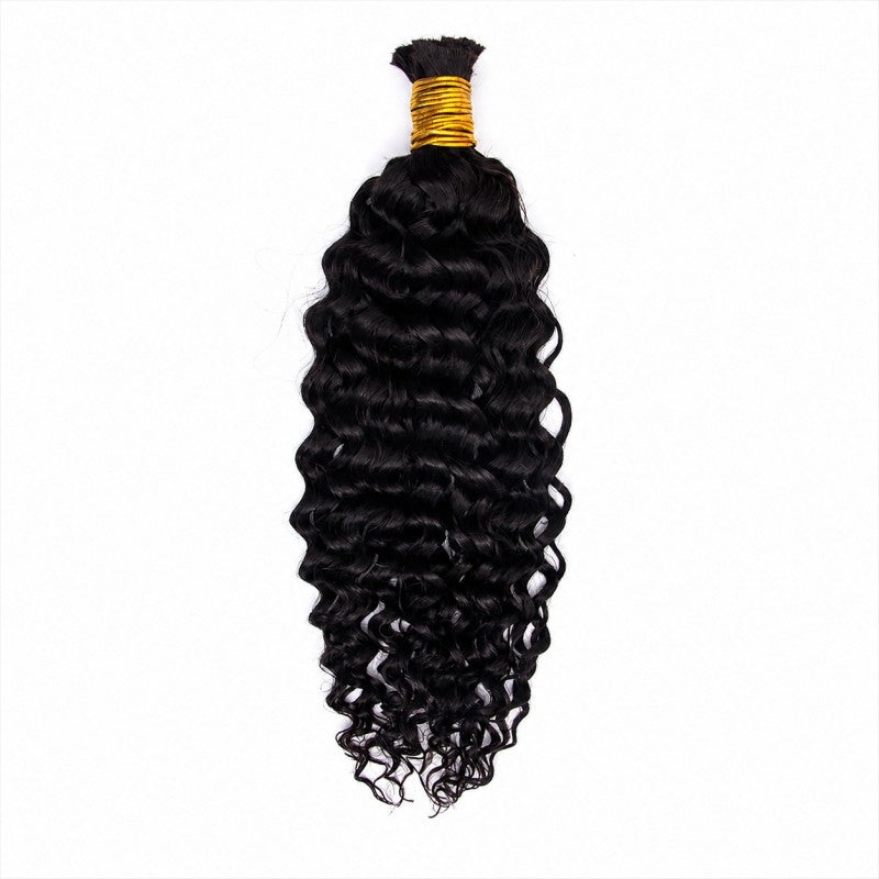 Deep Wave Bulk Human Hair For Braiding