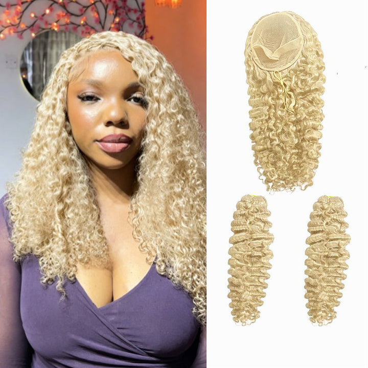 HC Wig #613 Burmese Curly Half Wig Crochet Braid Hair