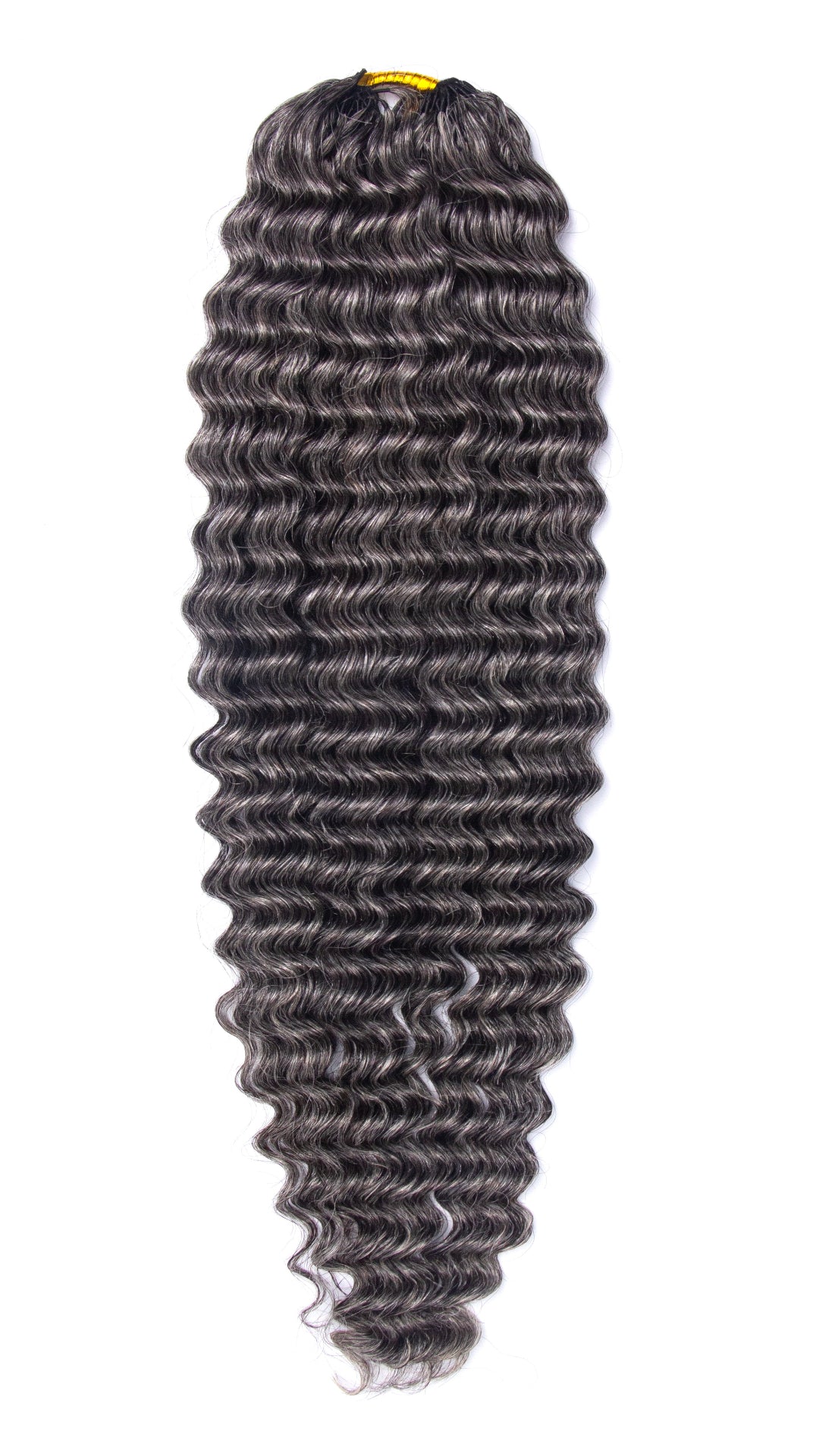 KRN Salt & Pepper Small Kinky Curly Human Crochet Hair