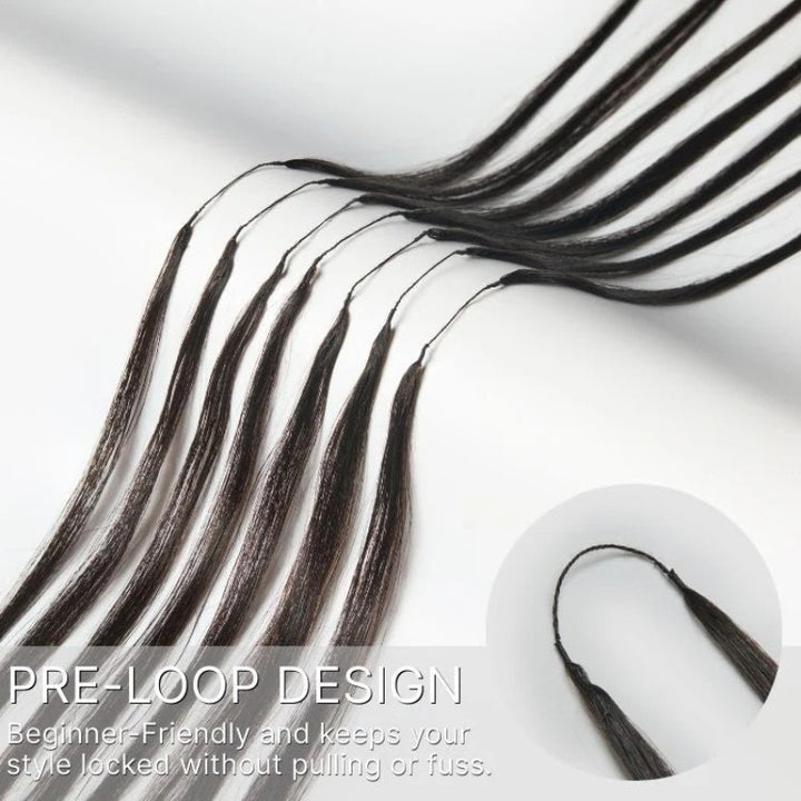KRN Silky Straight Human Feather Crochet Hair