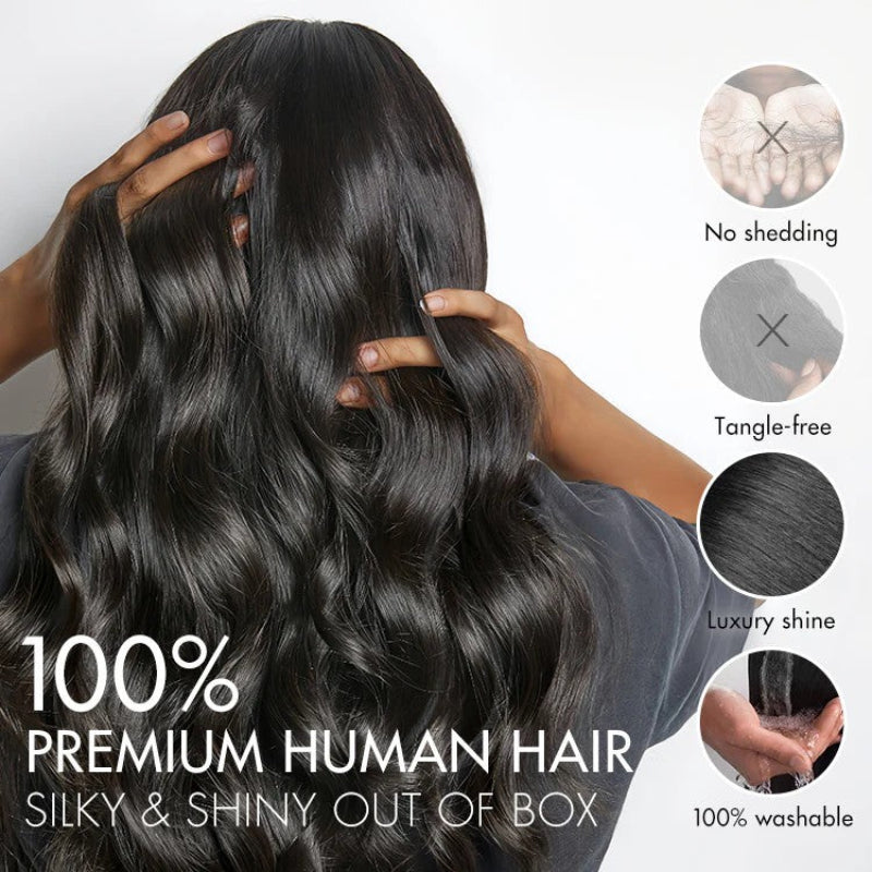 KRN Silky Straight Human Feather Crochet Hair