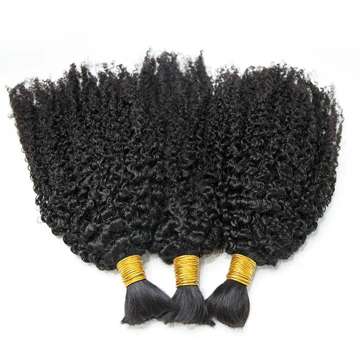 Tight Curly Bulk Human Hair For Braiding