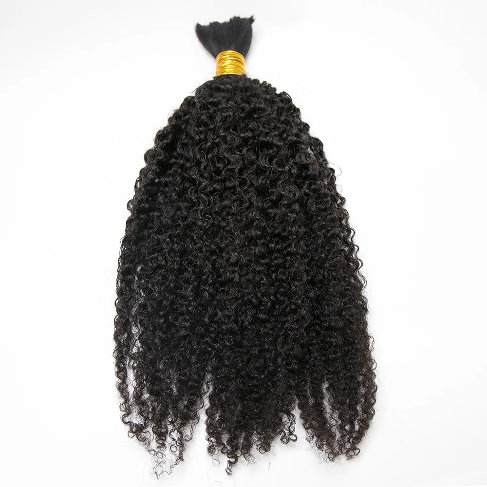 Tight Curly Bulk Human Hair For Braiding