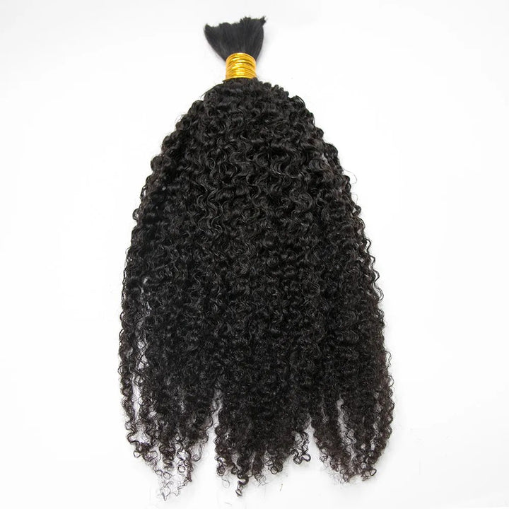 Tight Curly Bulk Human Hair For Braiding