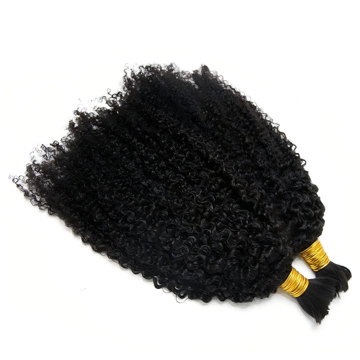 Tight Curly Bulk Human Hair For Braiding