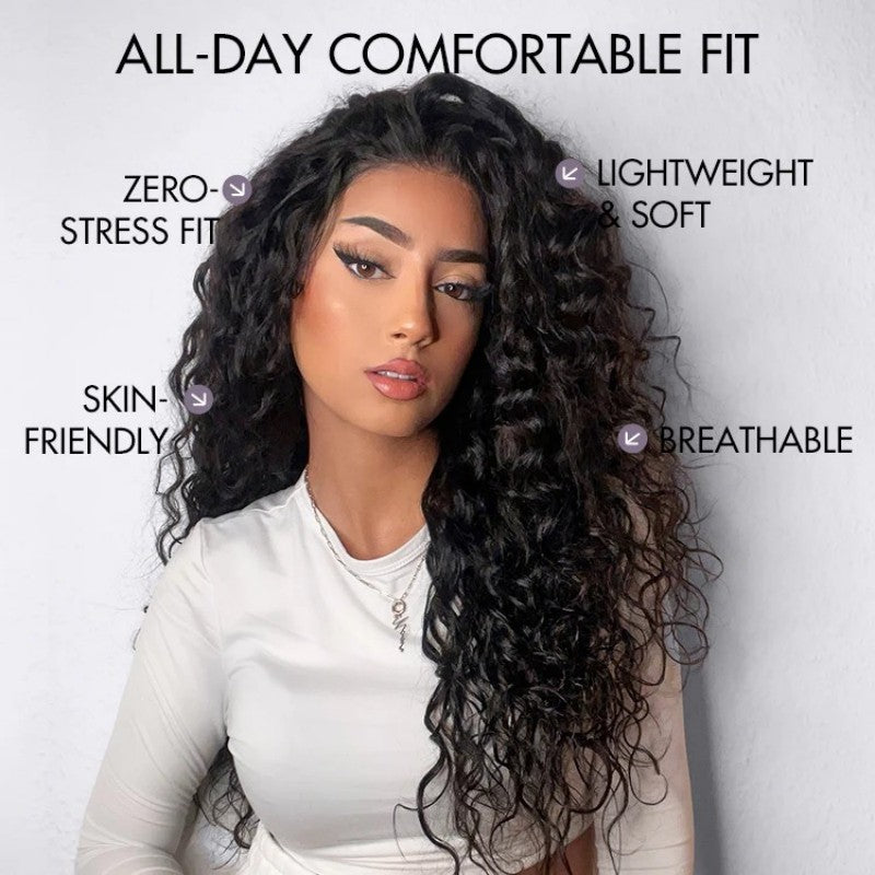 KRN Water Wave 5x5 HD Lace Closure Wig Human Hair