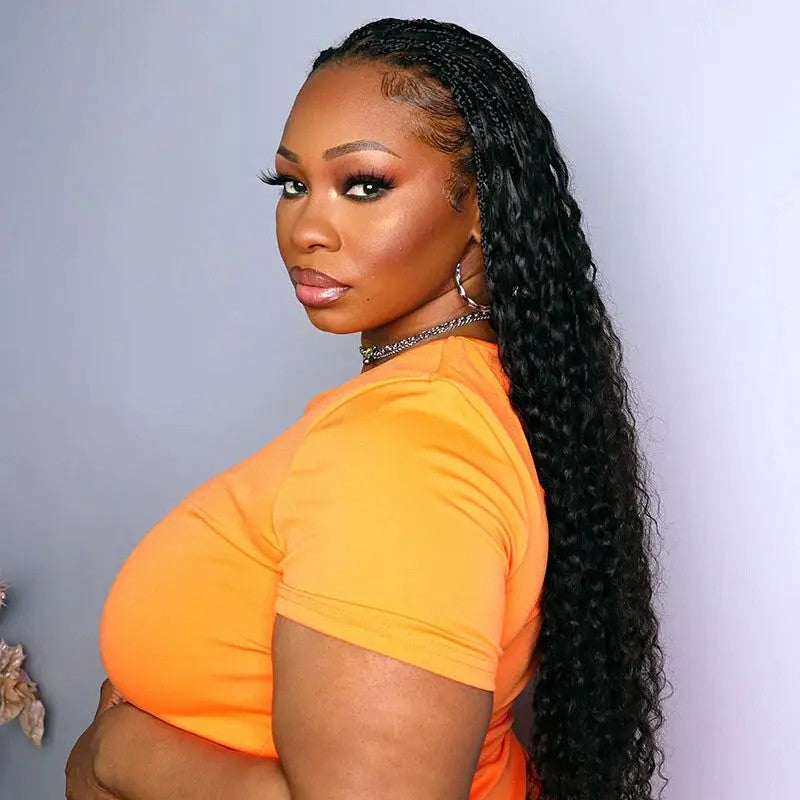 Water Wave Bulk Human Hair For Braiding
