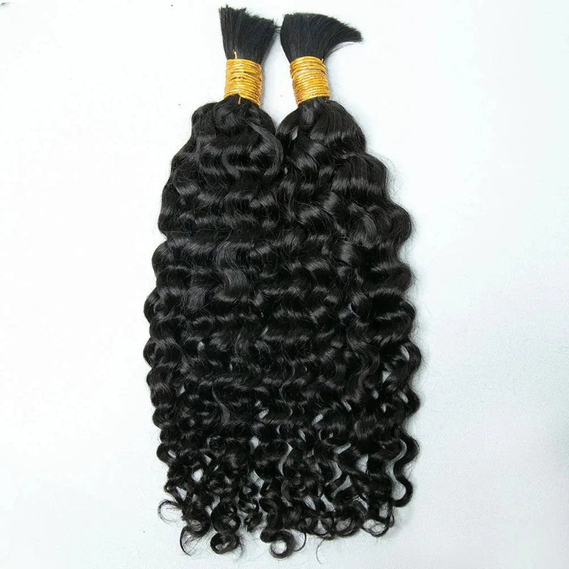 Water Wave Bulk Human Hair For Braiding