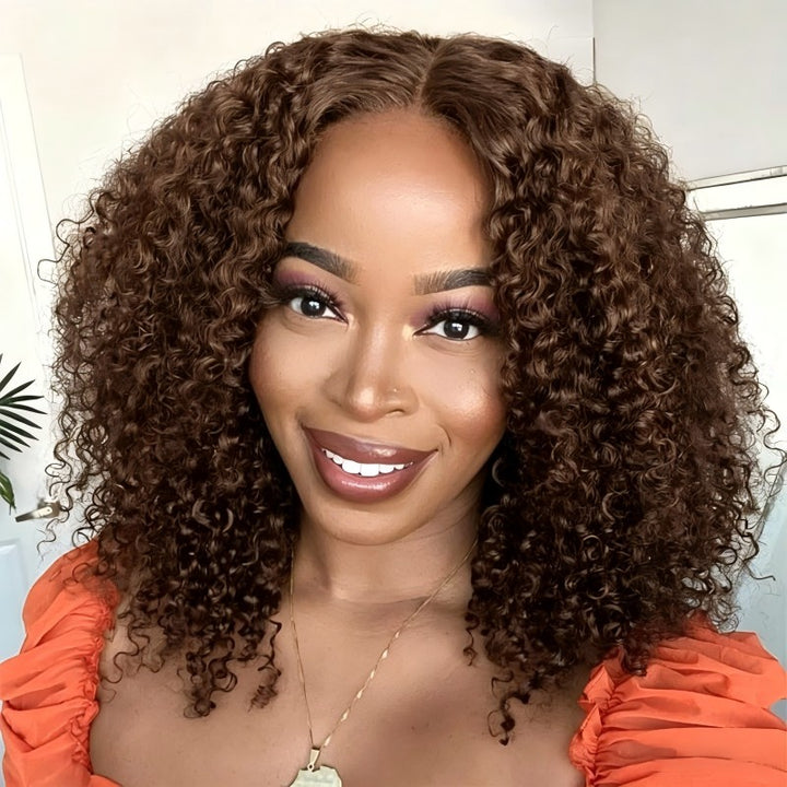 Kinky Curly #30 Glueless V Part Wig