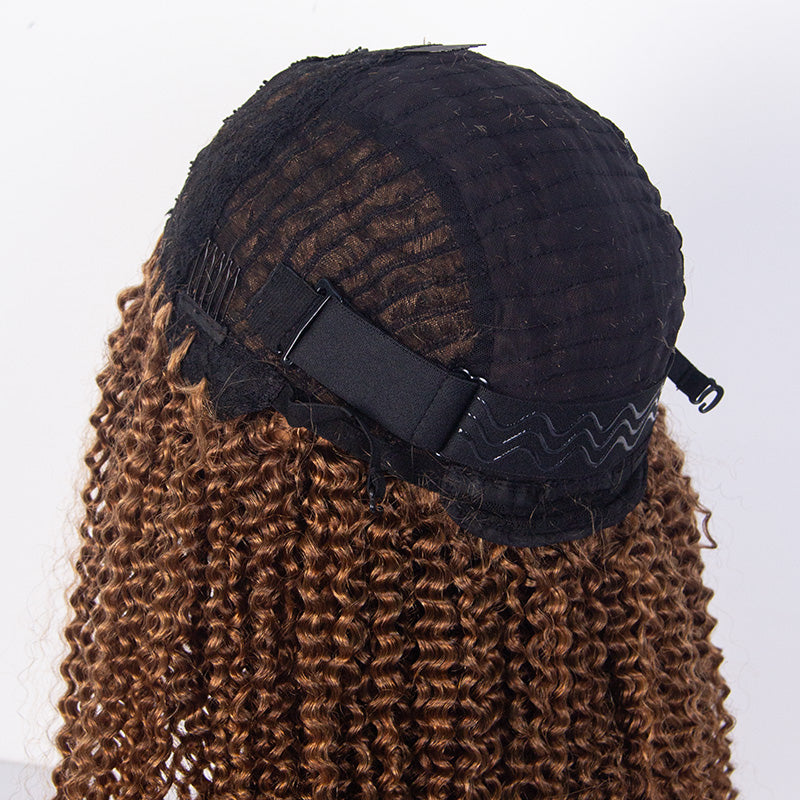 Kinky Curly #30 Glueless V Part Wig