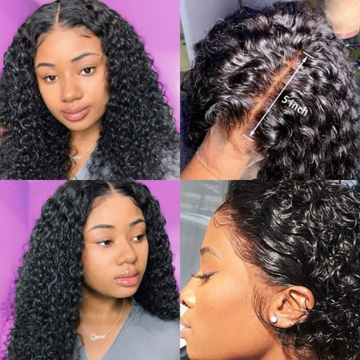 Kinky Curly 5x5 HD Lace Closure Wig Human Hair