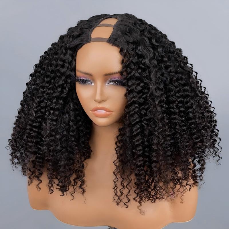 Kinky Curly  Glueless U Part Wig
