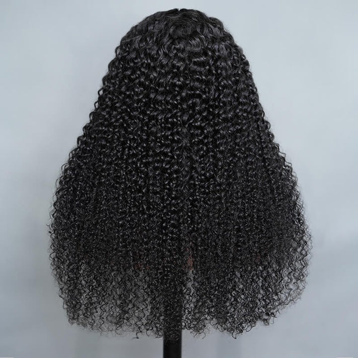 Kinky Curly Glueless V Part Wig