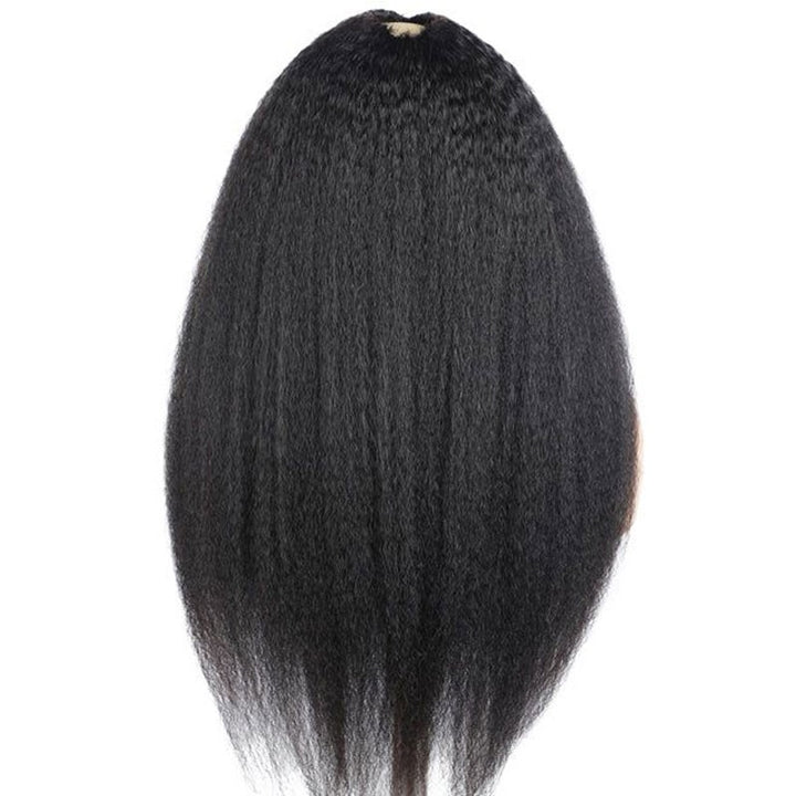Kinky Straight Glueless V Part Wig