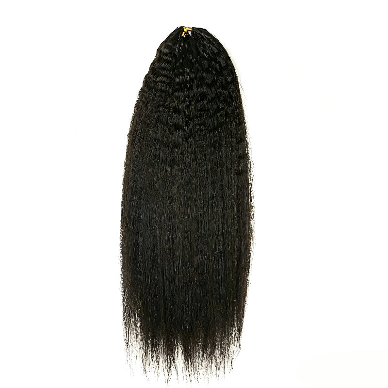 Kinky Straight Human Crochet Hair